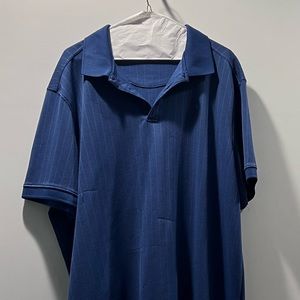 Men’s XXL Blue Polyester Polo Shirt Like New